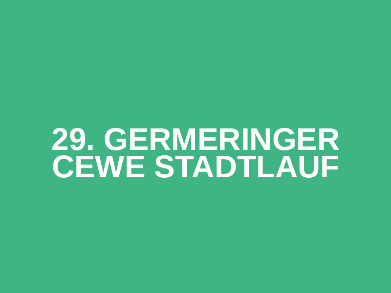 29. Germeringer CEWE Stadtlauf Logo