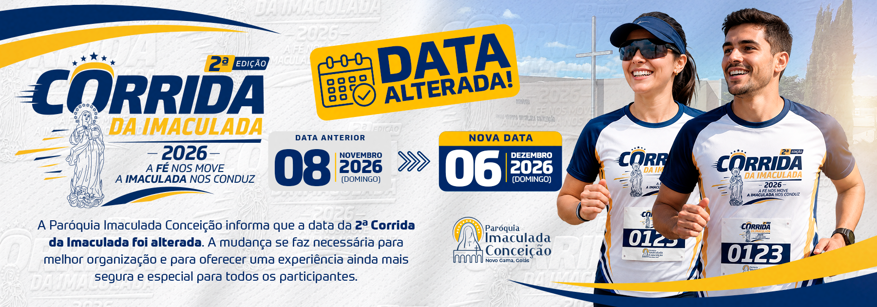 2ª CORRIDA DA IMACULADA 2026 Logo