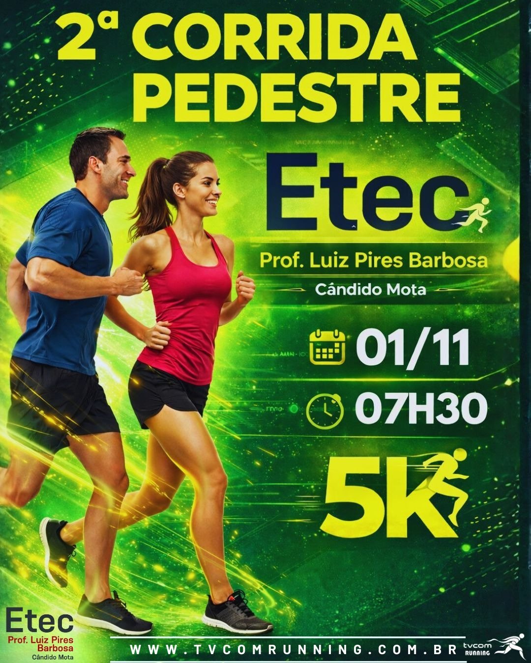 2ª CORRIDA PEDESTRE ETEC DE CÂNDIDO MOTA SP ETAPA AGROPECUÁRIA