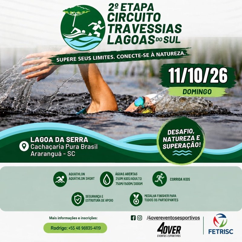 2ª Etapa Circuito Travessias Lagoas do Sul 2026