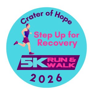 2nd Annual Step Up for Recovery 5K- hosted by Crater of Hope Logo