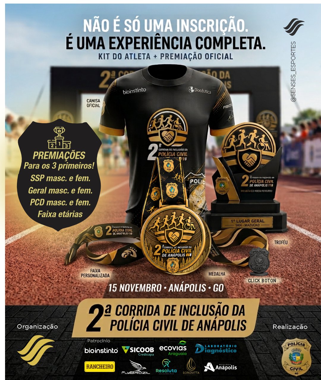 2º CORRIDA DE INCLUSÃO DA POLÍCIA CIVIL DE ANÁPOLIS