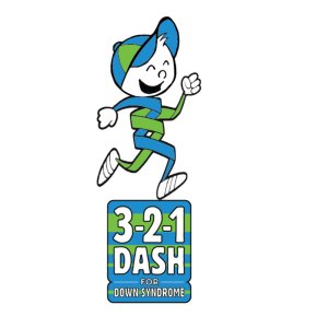 3-2-1 Dash for Down Syndrome 5K & Fun Run Logo