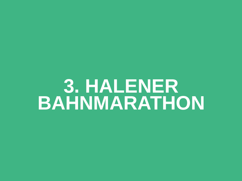 3. Halener Bahnmarathon Logo