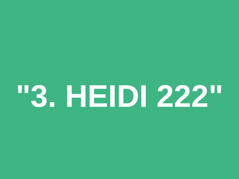 "3. Heidi 222" Logo