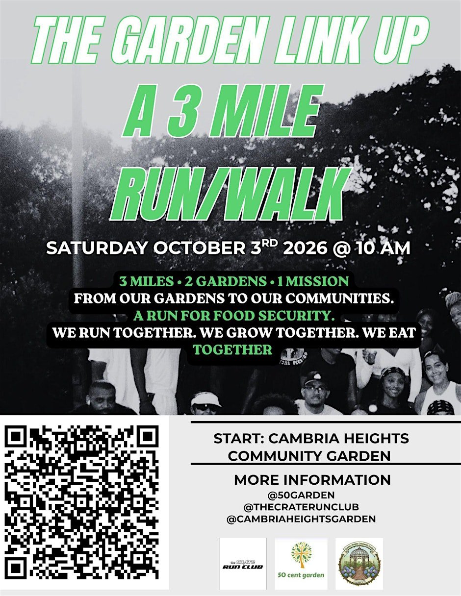 3 Mile Run/Walk - The Garden Link Up