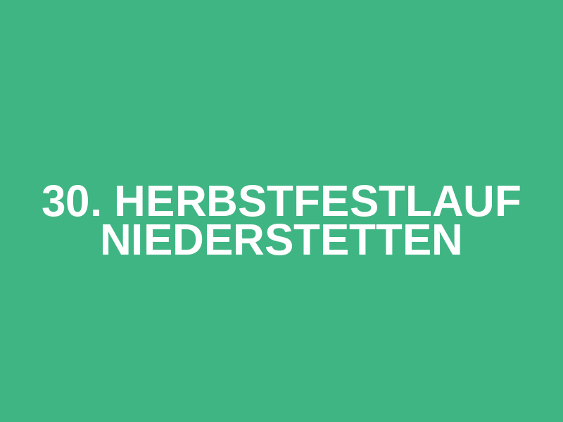 30. Herbstfestlauf Niederstetten Logo