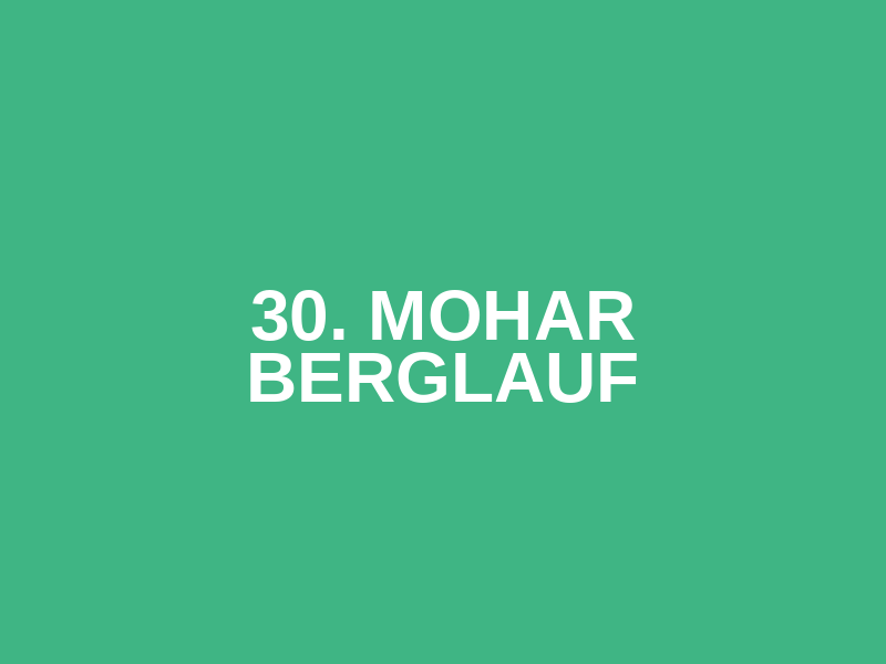 30. Mohar Berglauf