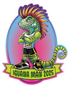 305 Iguana Man 5k Logo