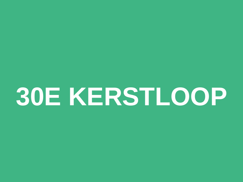 30e Kerstloop Logo