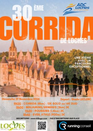 30ème CORRIDA DE LOCHES Logo