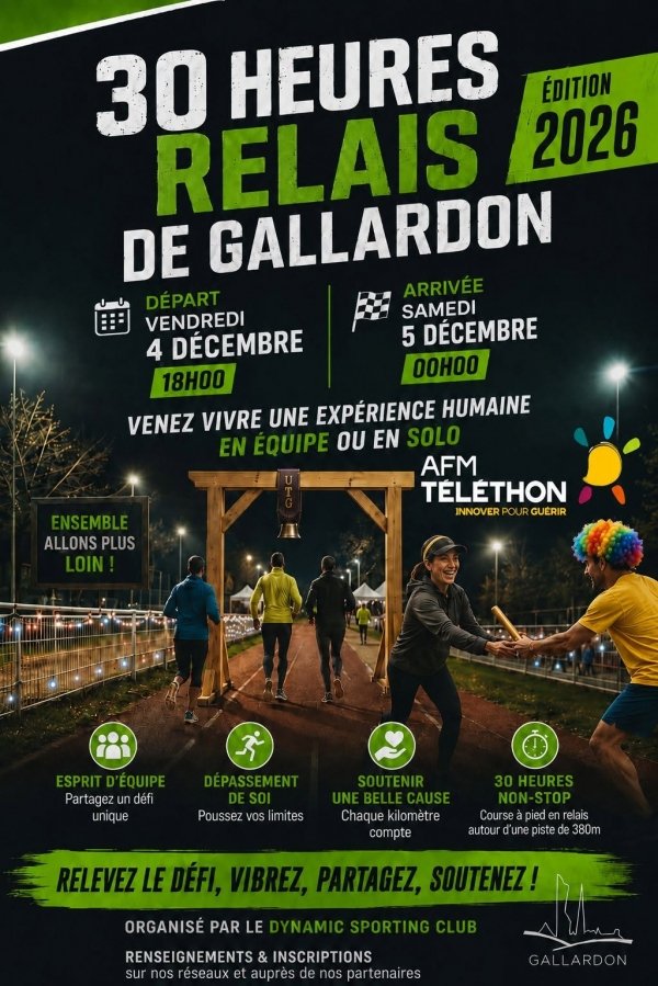 30h de Gallardon - Téléthon