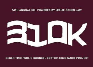 310K Run/walk powered by Leslie Cohen Law Logo