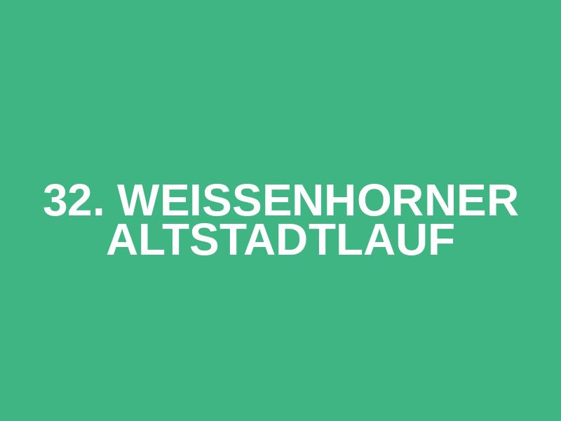 32. Weißenhorner Altstadtlauf Logo