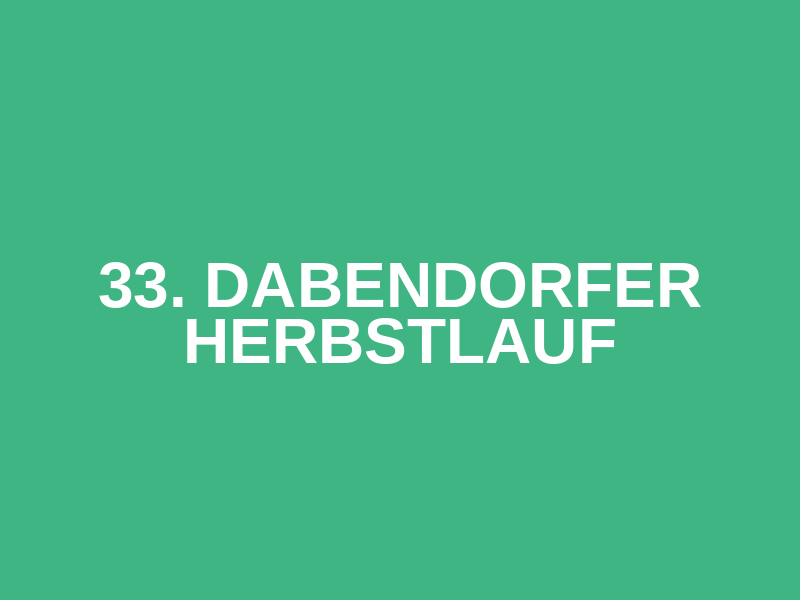 33. Dabendorfer Herbstlauf Logo