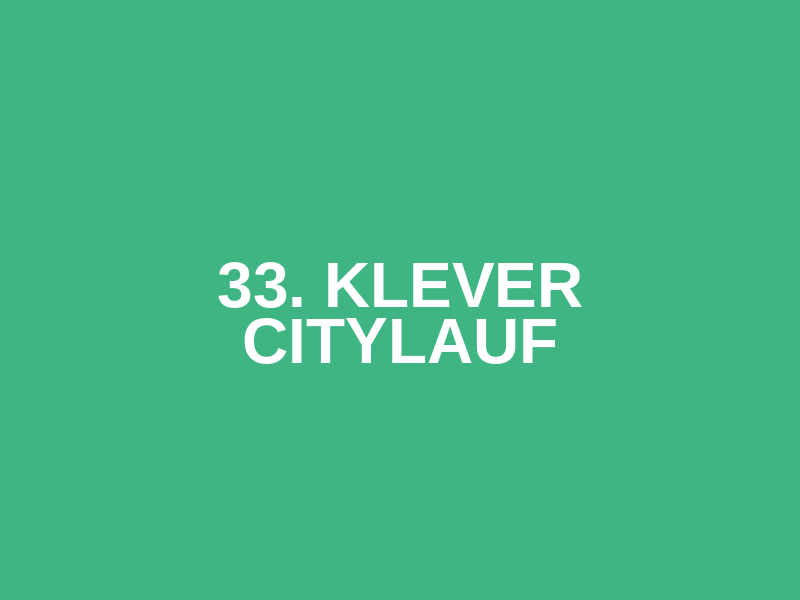 33. Klever Citylauf Logo