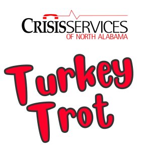 33rd Annual Crisis Services of North Alabama Turkey Trot 5k Logo