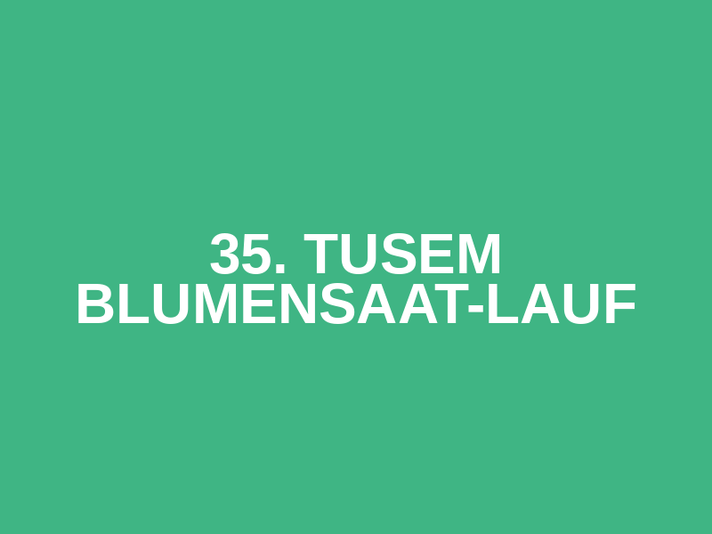 35. TUSEM Blumensaat-Lauf Logo