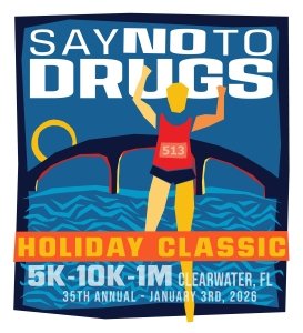 35th Annual Say No To Drugs Holiday Classic 5K, 10K & 1 Mile Kids Race Logo