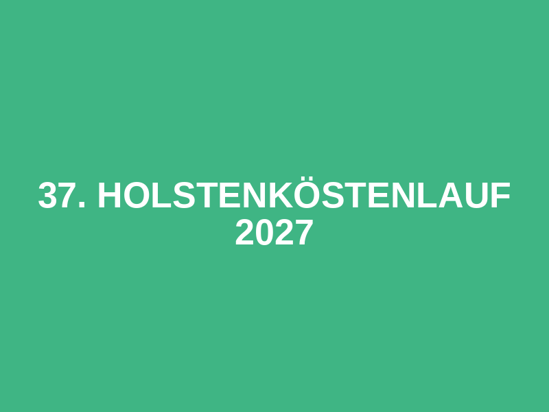 37. Holstenköstenlauf 2027 Logo