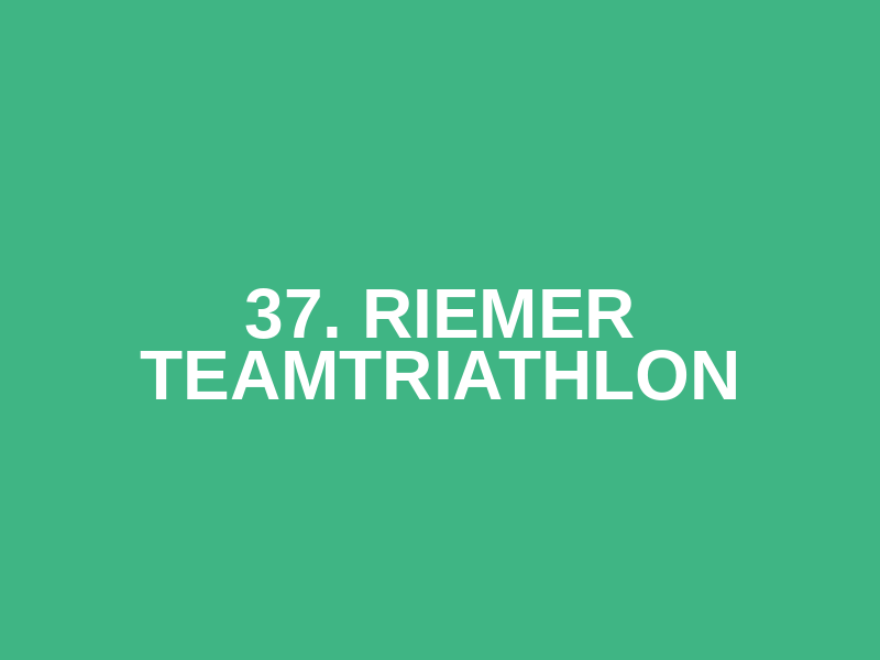 37. RiEMER Teamtriathlon Logo