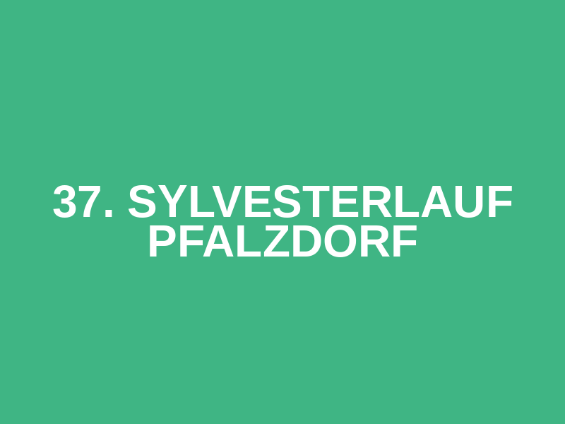 37. Sylvesterlauf Pfalzdorf Logo