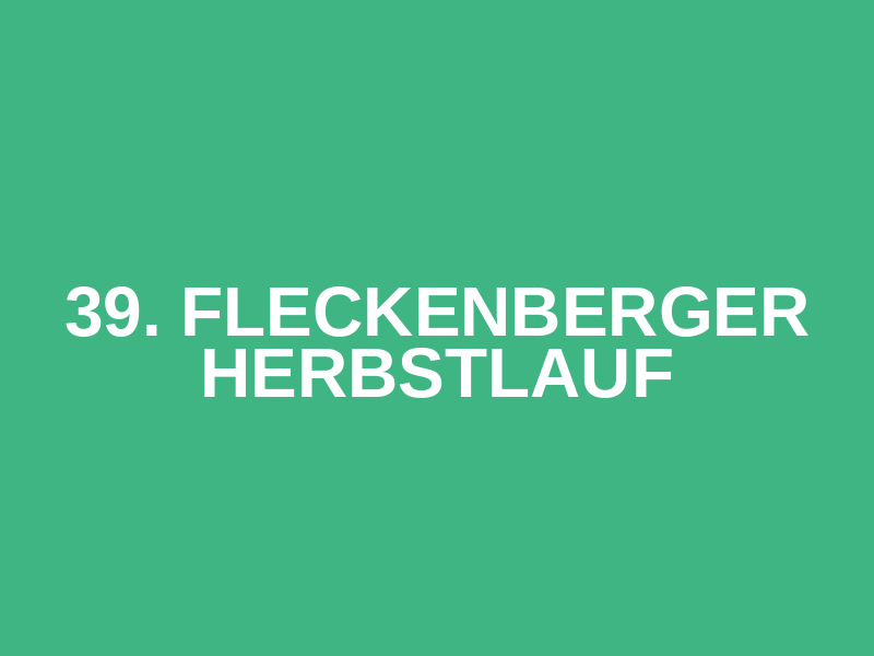 39. Fleckenberger Herbstlauf Logo