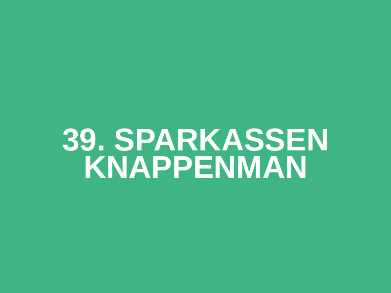 39. Sparkassen KnappenMan Logo