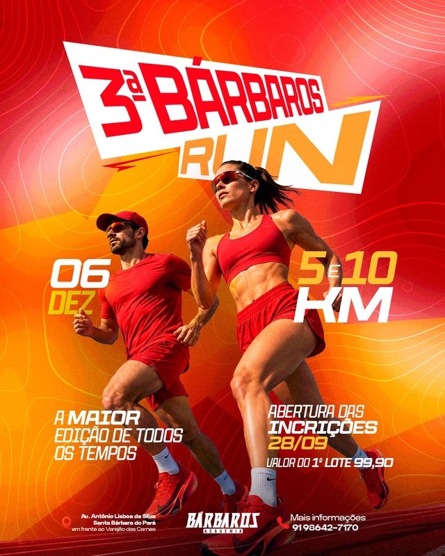 3ª Bárbaros Run Logo