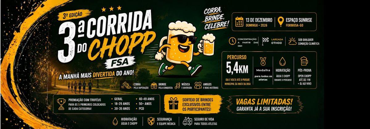 3ª Corrida do Chopp FSA Logo