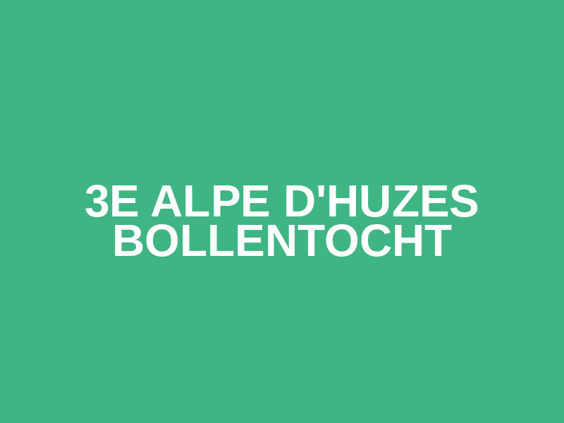 3e Alpe d'HuZes Bollentocht Logo