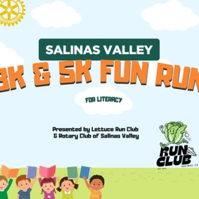 3K/5K Fun Run for Literacy Logo