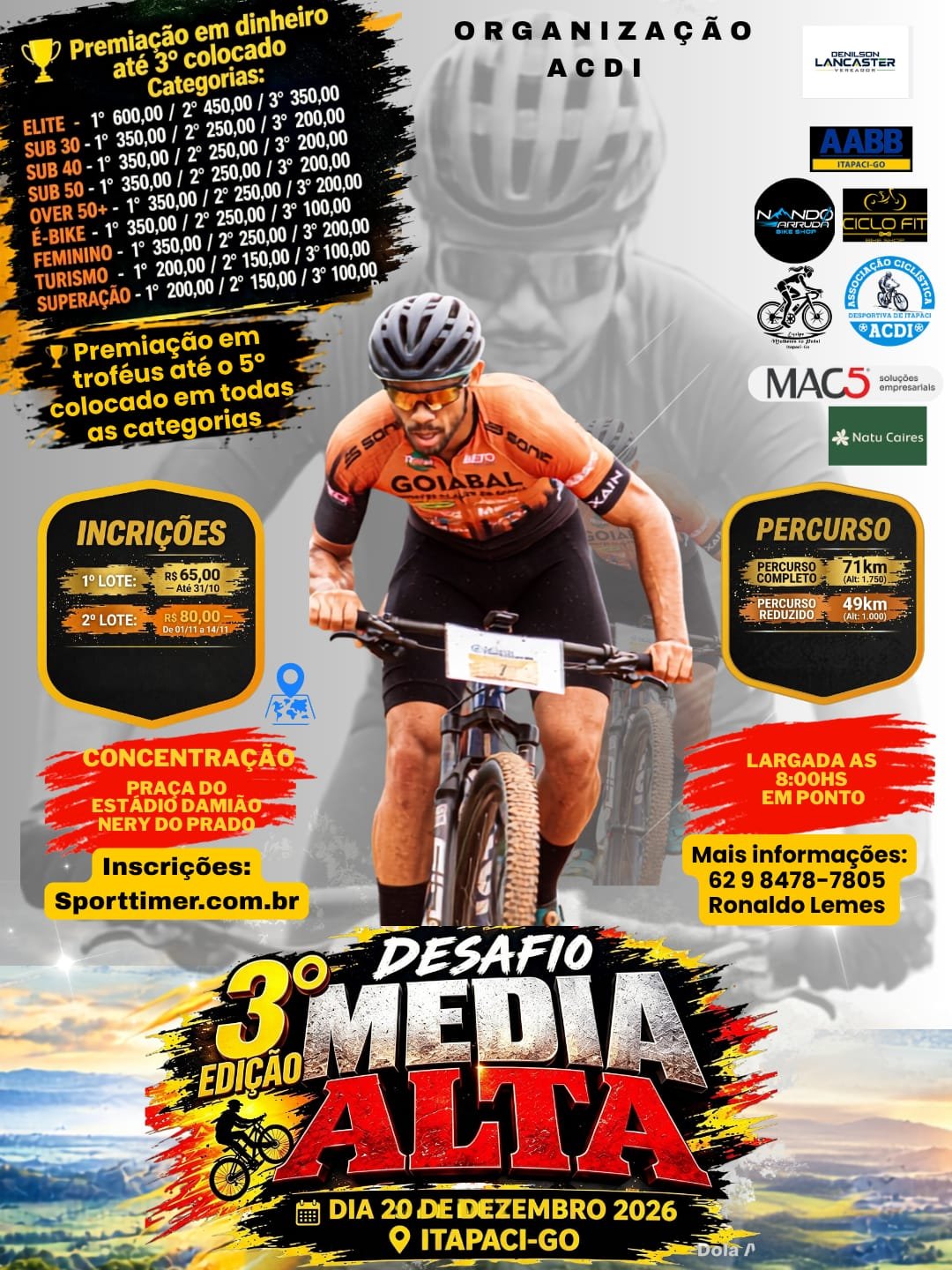3º DESAFIO MÉDIA ALTA - ITAPACI GOIÁS