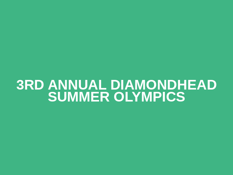 3rd Annual Diamondhead Summer Olympics Logo