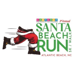 3rd Annual Santa Beach Walk/Run at Atlantic Beach, N.C. Logo