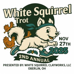3rd Annual White Squirrel Trot  5k Run/Walk or 1 Mile Walk- Oberlin, OH Logo