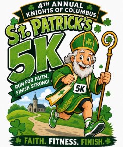 4th Knights of Columbus St Patrick 5K Run Logo