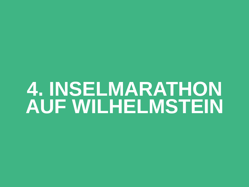 4. Inselmarathon auf Wilhelmstein Logo