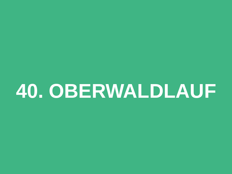 40. Oberwaldlauf Logo