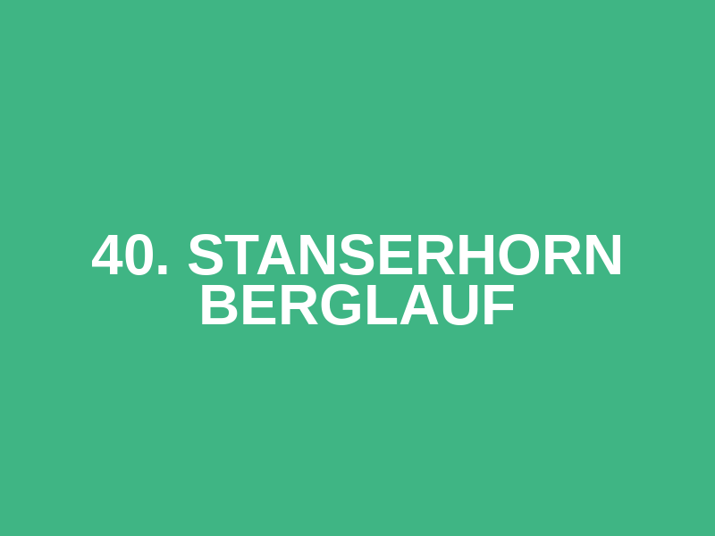 40. Stanserhorn Berglauf