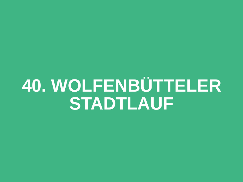 40. Wolfenbütteler Stadtlauf Logo