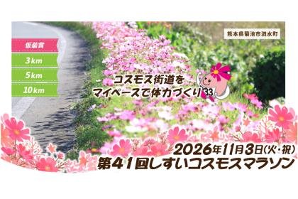 41st Shisui Cosmos Marathon (第41回しすいコスモスマラソン) Logo