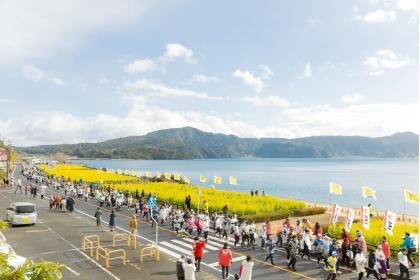 44th Ibusuki Nanohana Marathon (第44回いぶすき菜の花マラソン) Logo