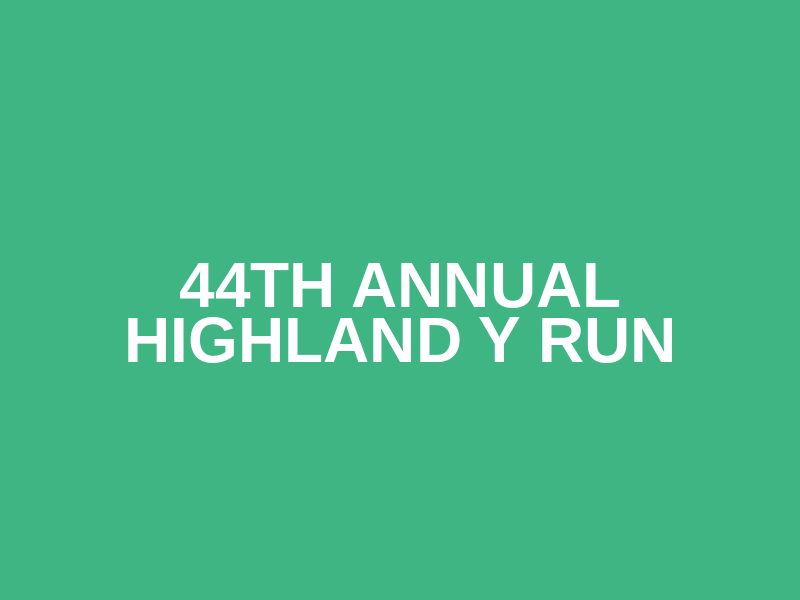 44th Annual Highland Y Run Logo