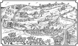 44th Annual Roosa Gap Roller Coaster Runs Logo