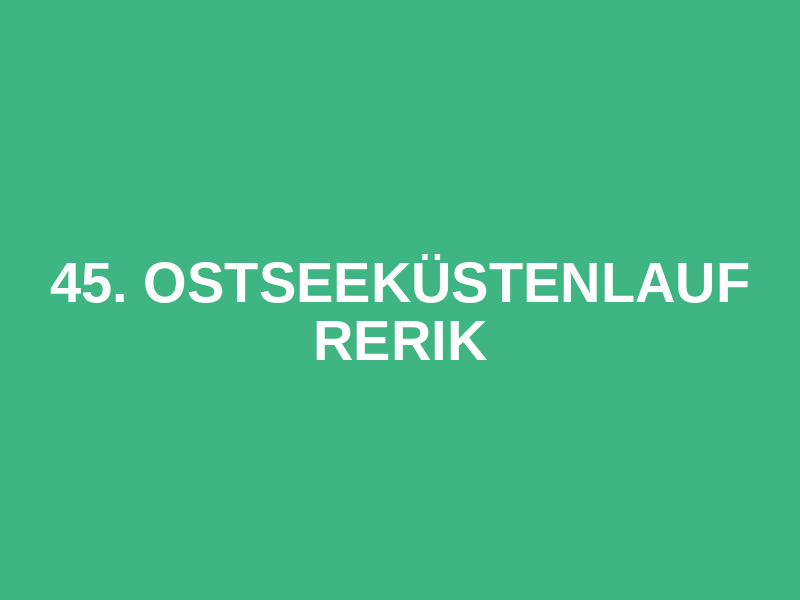 45. Ostseeküstenlauf Rerik Logo