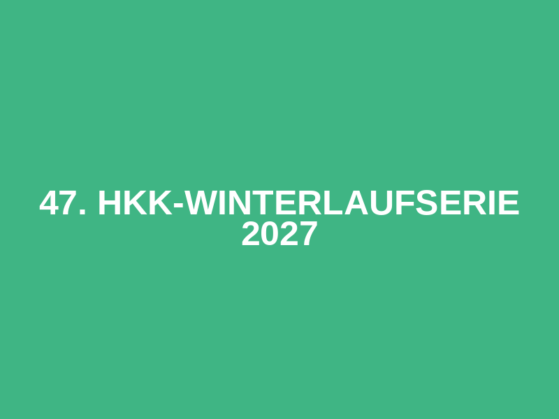 47. hkk-Winterlaufserie 2027 Logo