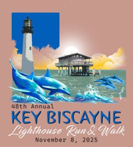 48th Annual Key Biscayne Lighthouse Run Logo