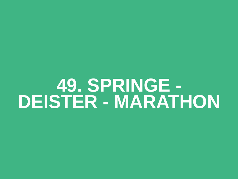 49. Springe - Deister - Marathon Logo