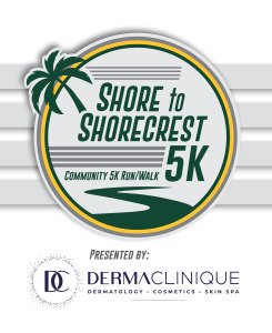 4th Annual Shore to Shorecrest 5K presented by Dermaclinique: Dr. Priya Nayyar, M.D. Logo